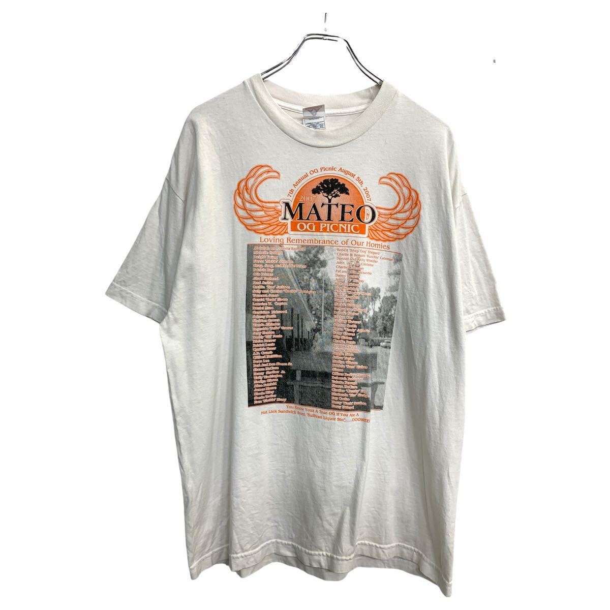 【中古】【古着】 ALSTYLE APPAREL & ACTIVEWEAR 半袖プリントTシャツ XLサイズ アルスタイル ホワイト コットン 古着卸 アメリカ仕入 t2409-3670