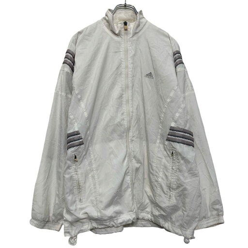 【中古】【古着】 adidas トラック ジャケット アディダス L ホワイト ラグラン スポーツウェア 古着卸 アメリカ仕入 a609-6094 【中古】【古着】 adidas トラック ジャケット アディダス L ホワイト ラグラン スポーツウェア 古着卸 アメリカ仕入 a609-6094