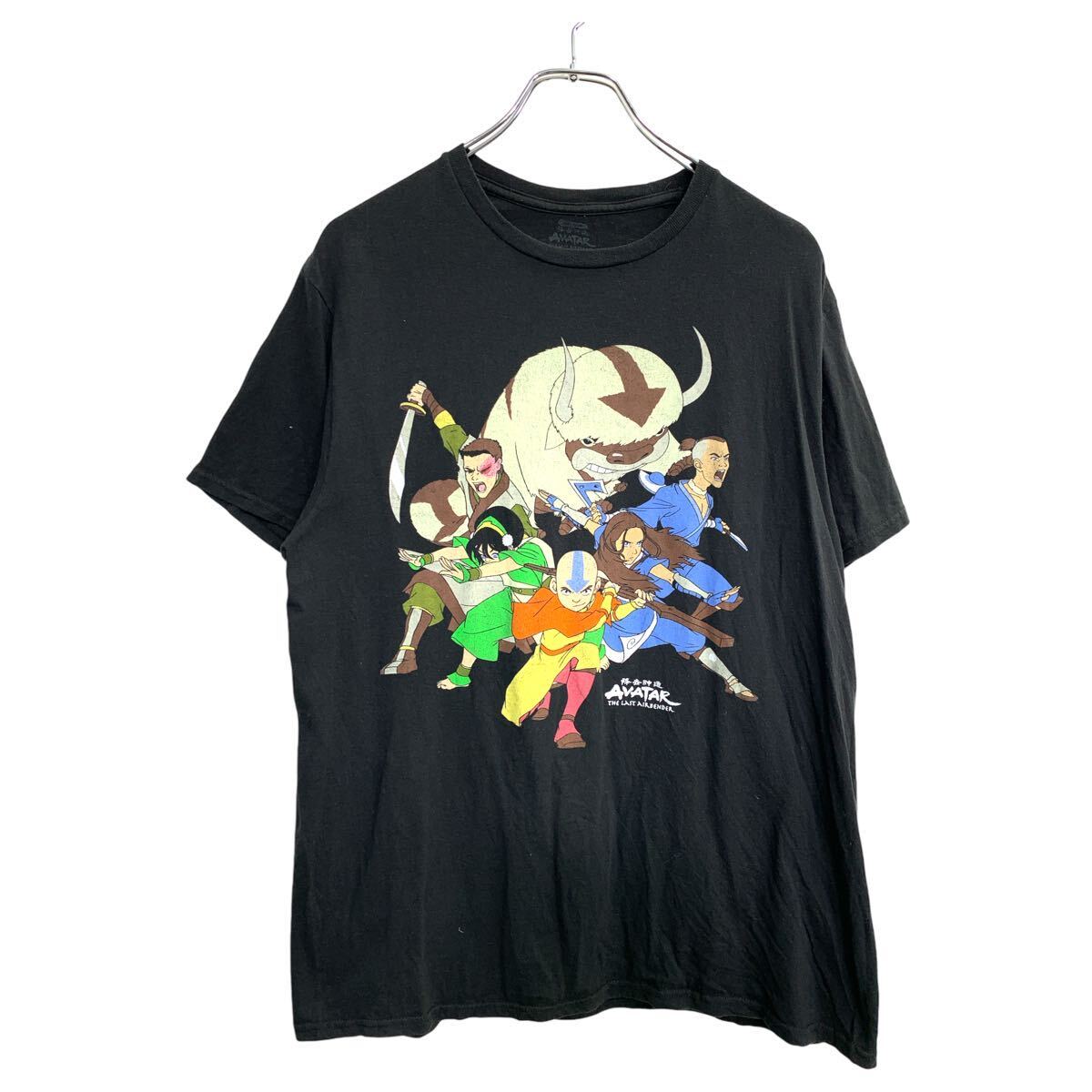 【中古】【古着】 AVATAR 半袖 プリント Tシャツ Lサイズ アバター キャラクター ブラック コットン 古着卸 アメリカ仕入 t2409-3758