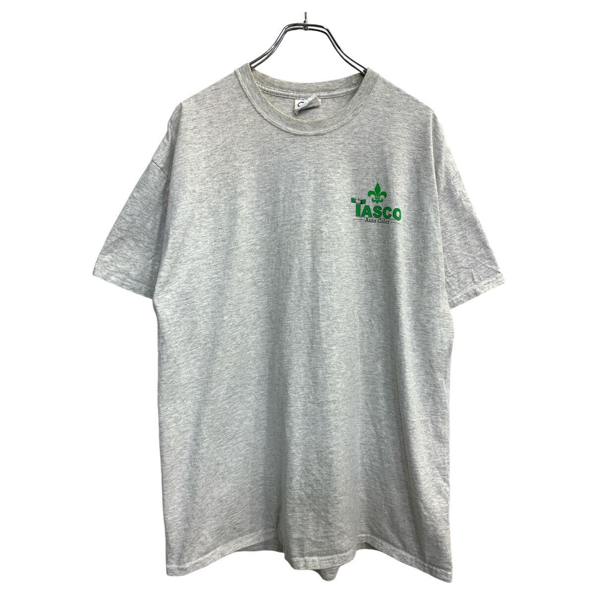 【中古】【古着】 PORT and COMPANY 半袖 プリント Tシャツ XLサイズ ポートアンドコンパニー グレー 古着卸 アメリカ仕入 t2409-3816