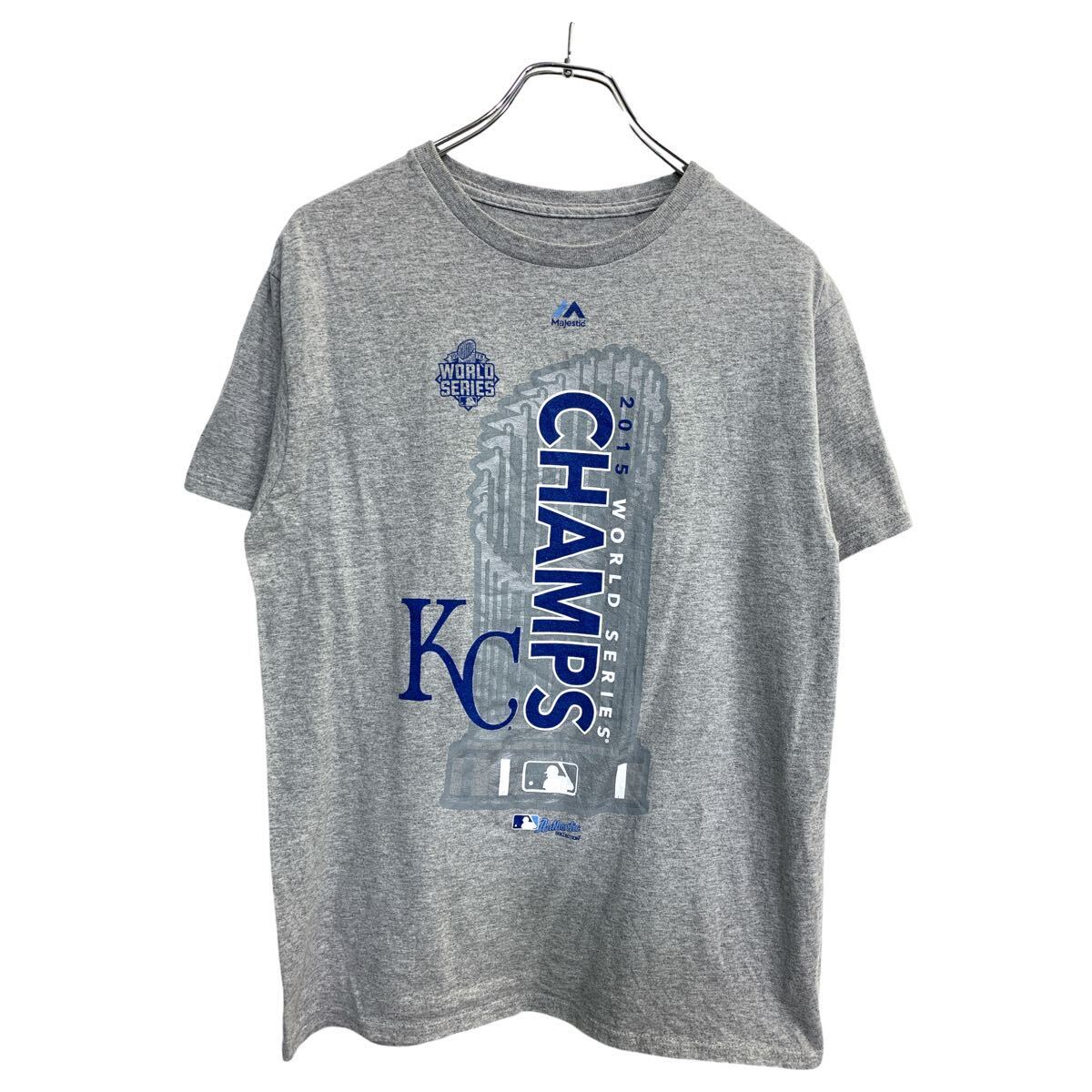 【中古】【古着】 半袖 プリント Tシャツ Mサイズくらい グレー 古着卸 アメリカ仕入 t2409-3829