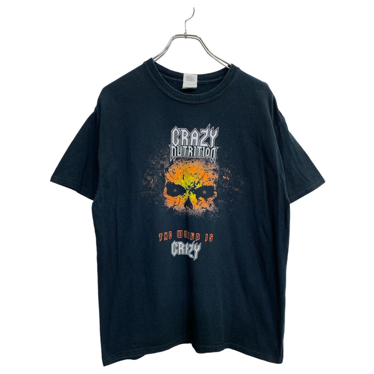 【中古】【古着】 GILDAN 半袖 プリント Tシャツ Lサイズ ギルダン ブラック コットン 古着卸 アメリカ仕入 t2409-3845