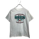 【中古】【古着】 Hanes 半袖 プリント Tシャツ XLサイズ ヘインズ ジュニアサイズ ホワイト コットン 古着卸 アメリカ仕入 t2409-3862(4)