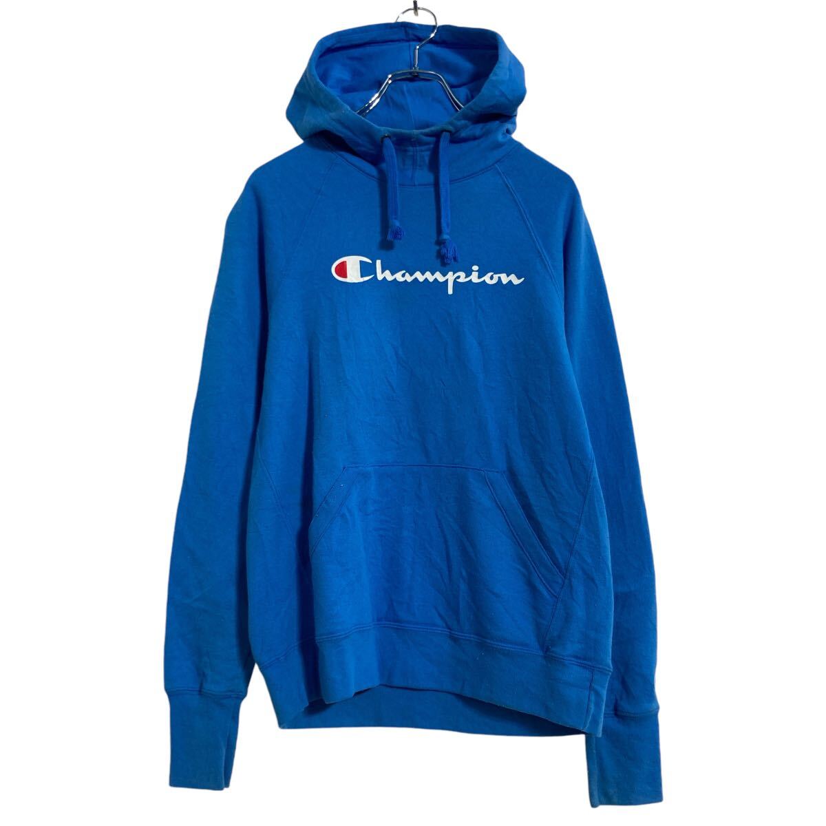 Rakuten - 【中古】【古着】 Champion ロゴ スウェット パーカー S ブルー チャンピオン プルオーバー 古着卸 アメリカ仕入 a609-6363
