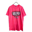 【中古】【古着】 GILDAN 半袖 プリント Tシャツ Lサイズ ギルダン ピンク 古着卸 アメリカ仕入 t2409-3966