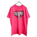 【中古】【古着】 GILDAN 半袖 プリント Tシャツ Lサイズ ギルダン ピンク 古着卸 アメリカ仕入 t2409-3967