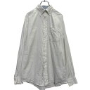 【中古】【古着】 TOMMY HILFIGER 長袖 無地シャツ S ホワイト トミーヒルフィガー ボタンダウン ワンポイントロゴ 古着卸 アメリカ仕入 a60...