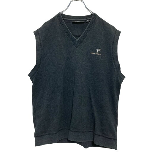 【中古】【古着】 GREG NORMAN ロゴ スウェット ベスト M ダークグレー 古着卸 アメリカ仕入 a609-7107 【中古】【古着】 GREG NORMAN ロゴ スウェット ベスト M ダークグレー 古着卸 アメリカ仕入 a609-7107