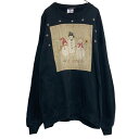 【中古】【古着】 JERZEES ロゴ スウェット トレーナー ジャージーズ XXL ブラック プルオーバー ビッグサイズ 古着卸 アメリカ仕入 a609-72...