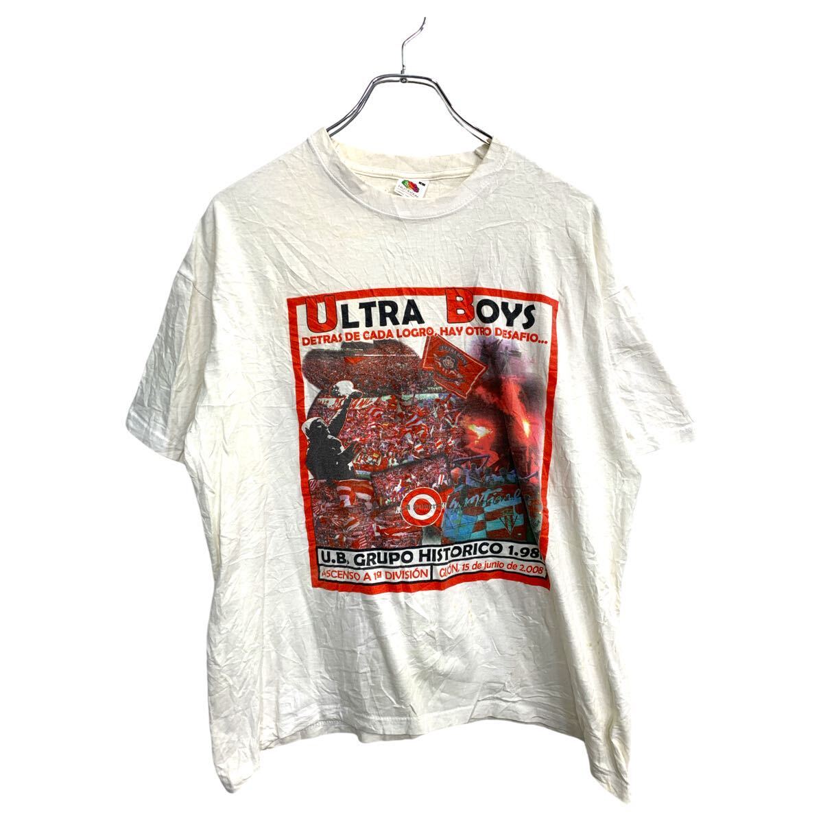 【中古】【古着】 FRUIT OF THE LOOM Lサイズ フルーツオブザルーム ホワイト コットン 古着卸 アメリカ仕入 t2409-4053