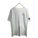 【中古】【古着】 GUY HARVEY 半袖 プリント Tシャツ Lサイズ ガイハーヴェイ ホワイト コットン 古着卸 アメリカ仕入 t2409-4057