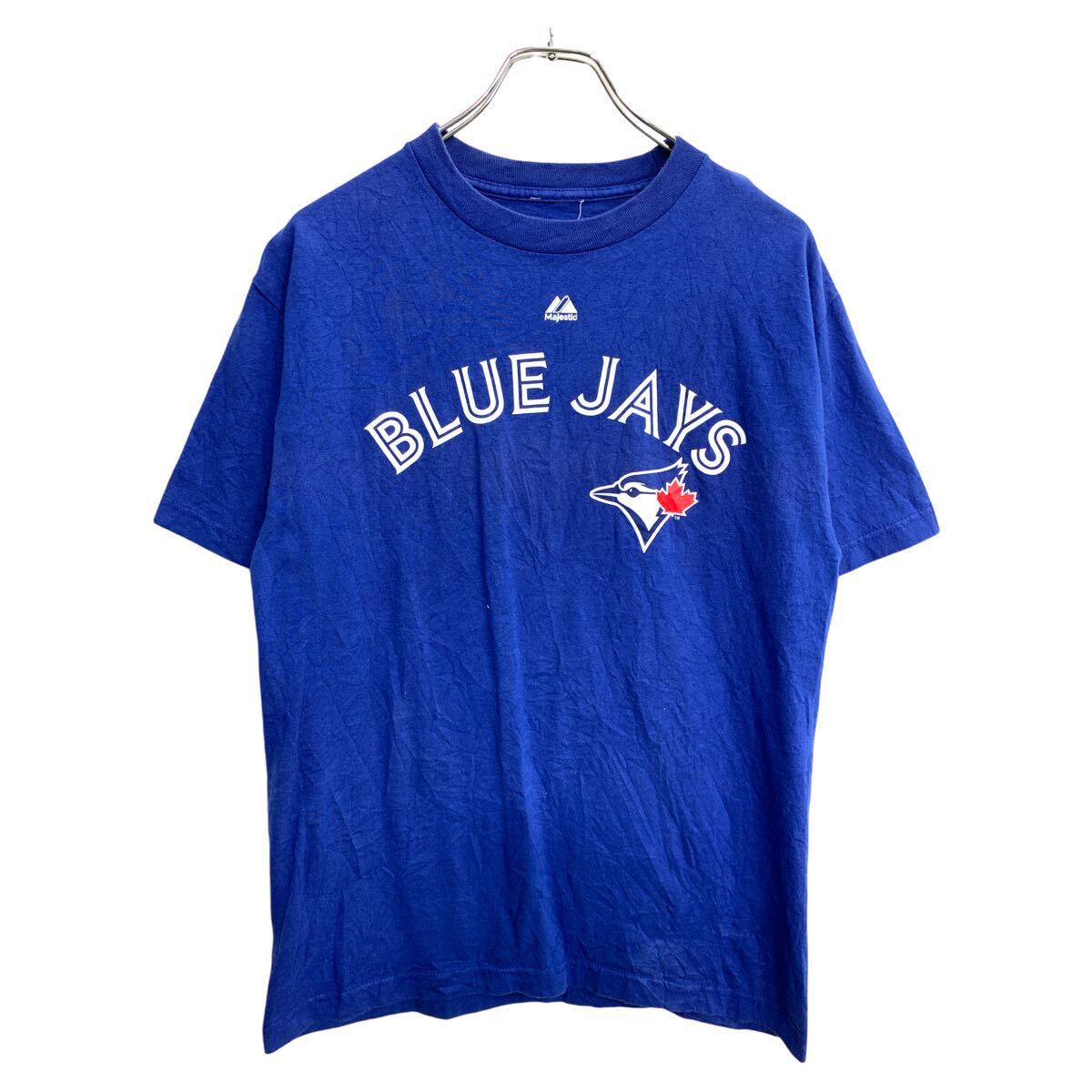 【中古】【古着】 半袖 プリント Tシャツ Mサイズくらい ブルー 古着卸 アメリカ仕入 t2409-4108