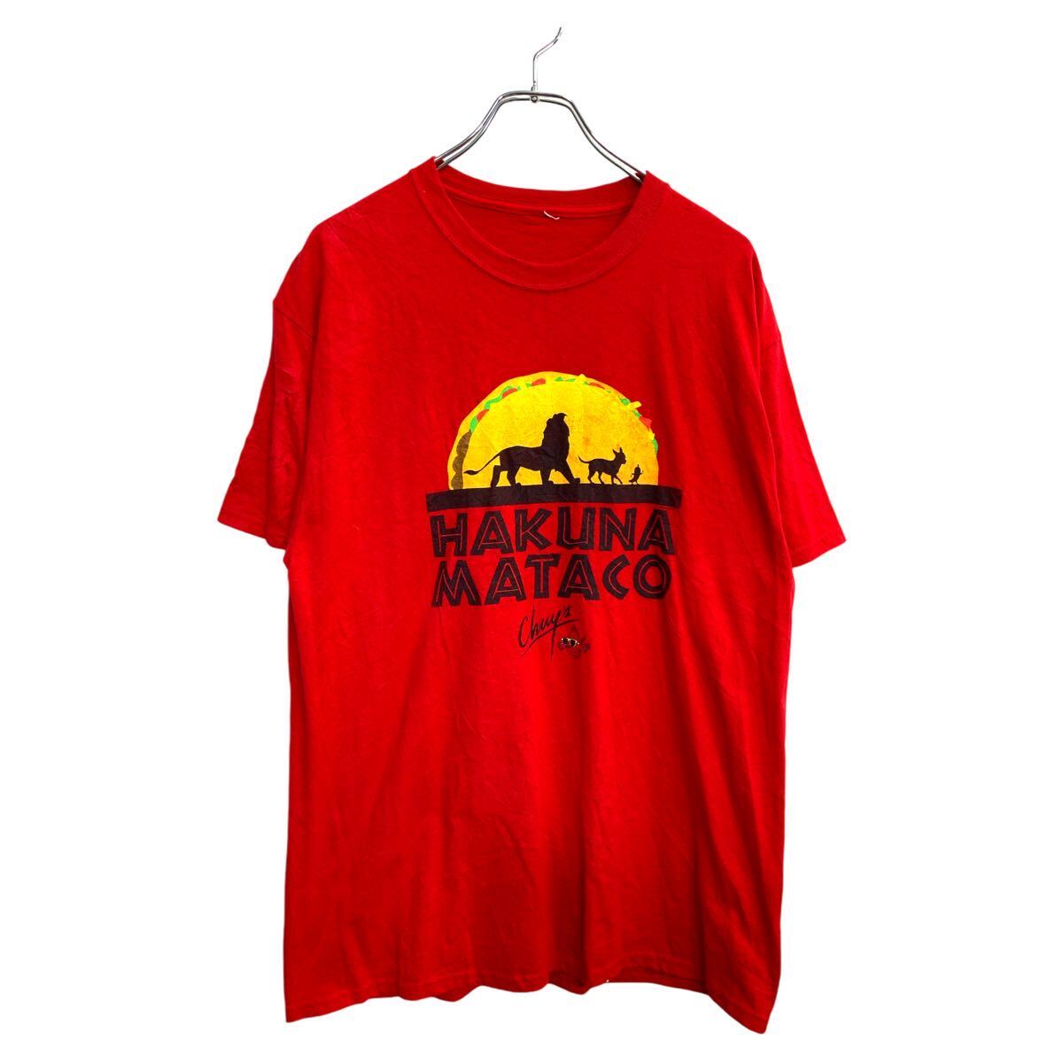【中古】【古着】 半袖 プリント Tシャツ Lサイズくらい レッド 古着卸 アメリカ仕入 t2409-4144(4.0)