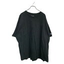 【中古】【古着】 Champion 半袖 ロゴ Tシャツ 3XLサイズ チャンピオン ビッグサイズ ブラック 古着卸 アメリカ仕入 t2409-4246