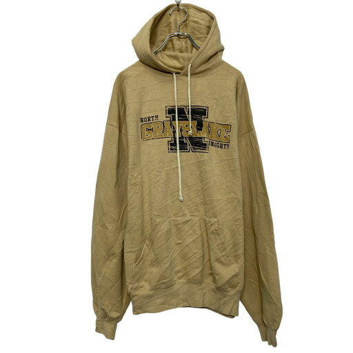 【中古】【古着】 Badger プリント スウェット パーカー 2XL イエロー ビッグサイズ プルオーバー 裏起毛 古着卸 アメリカ仕入 a610-5075 【中古】【古着】 Badger プリント スウェット パーカー 2XL イエロー ビッグサイズ プルオーバー 裏起毛 古着卸 アメリカ仕入 a610-5075