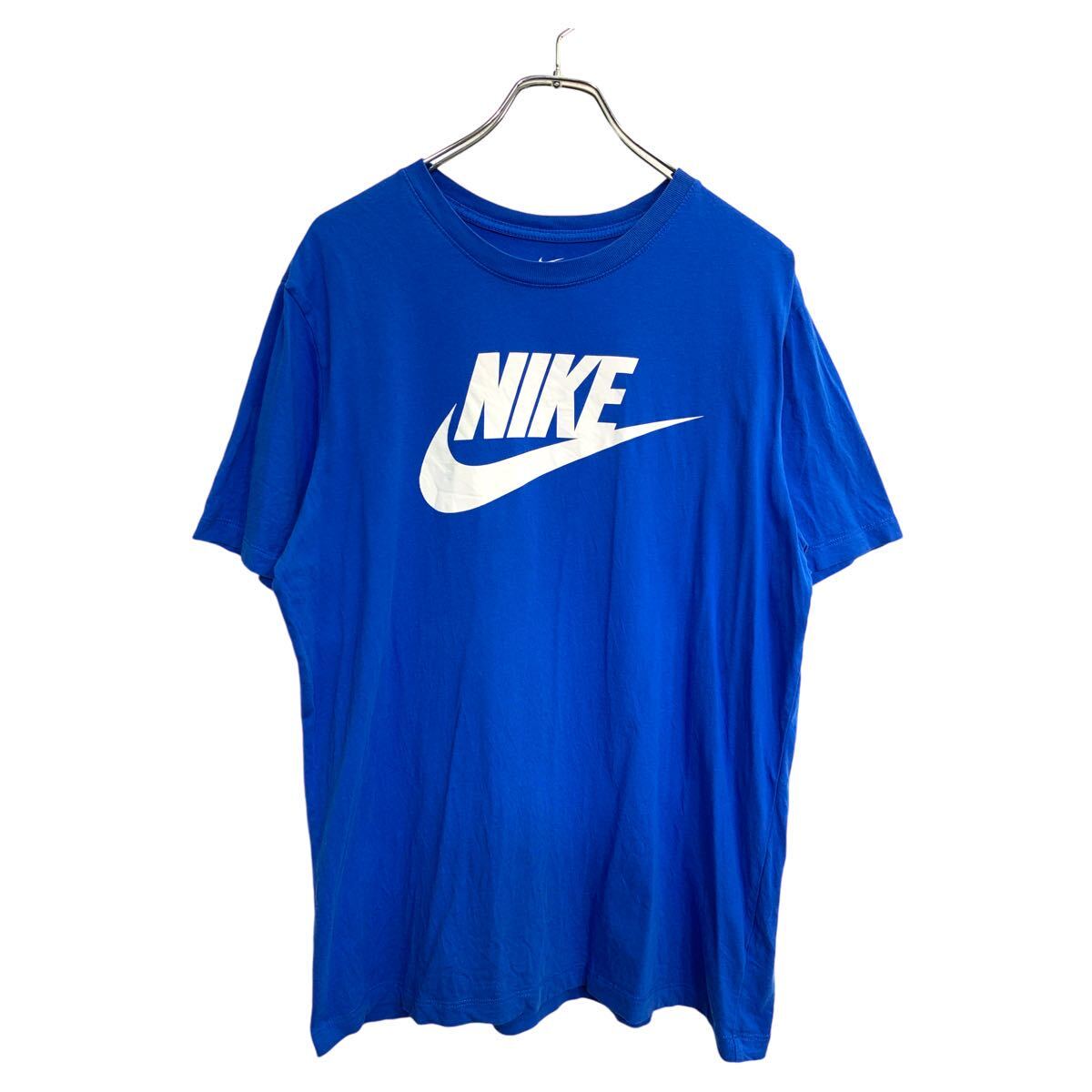 【中古】【古着】 NIKE 半袖 プリント Tシャツ Lサイズ ナイキ ロゴ ブルー 古着卸 アメリカ仕入 t2410-3011