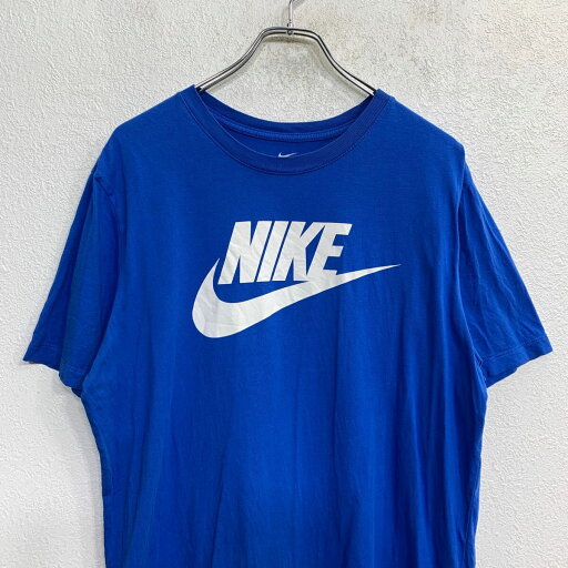 【中古】【古着】 NIKE 半袖 プリント Tシャツ Lサイズ ナイキ ロゴ ブルー 古着卸 アメリカ仕入 t2410-3011