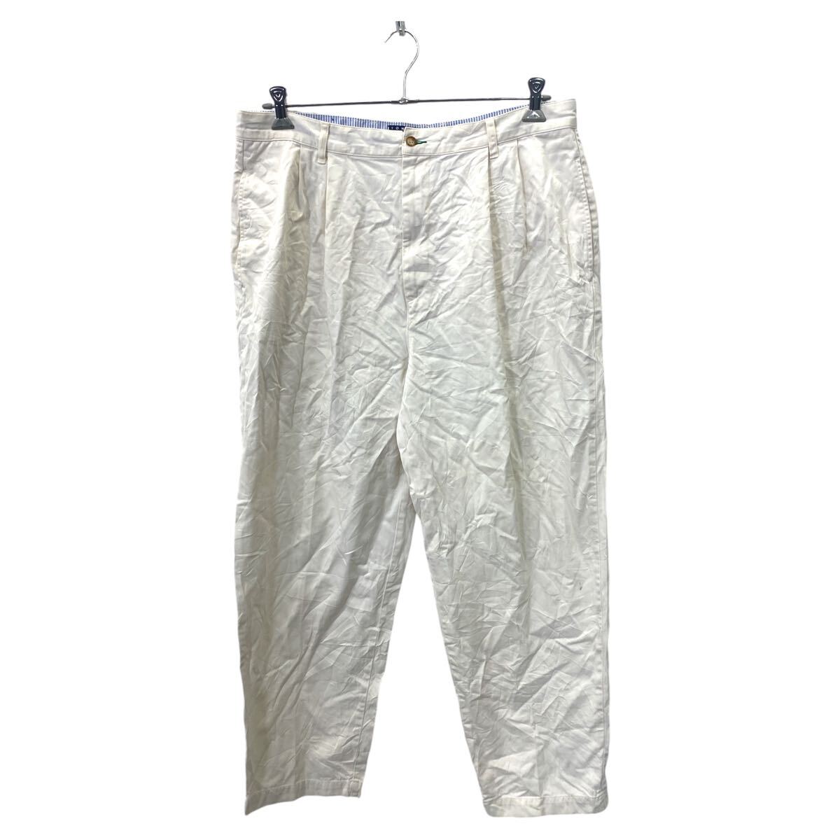 【中古】【古着】 TOMMY HILFIGER チノパンツ W38 ビッグサイズ ホワイト 古着卸 アメリカ仕入 2410-56