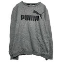 【中古】【古着】 PUMA ロゴ スウェット トレーナー プーマ XL キッズ 160~ サイズ グレー プルオーバー ビッグサイズ 古着卸 アメリカ仕入 a610-5284