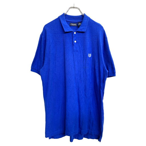 【中古】【古着】 CHAMPS 半袖ポロシャツ エルサイズ チャップス ブルー コットン 古着卸 アメリカ仕入 t2410-3036 【中古】【古着】 CHAMPS 半袖ポロシャツ エルサイズ チャップス ブルー コットン 古着卸 アメリカ仕入 t2410-3036