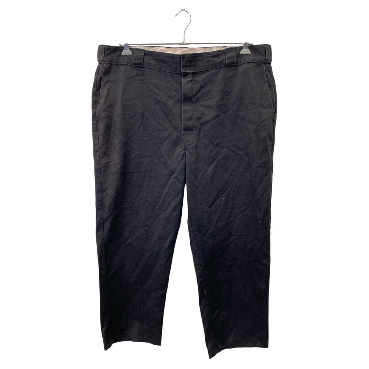 【中古】【古着】 Dickies ワークパンツ チノパンツ W42 ディッキーズ ビッグサイズ ブラック 古着卸 アメリカ仕入 2410-145
