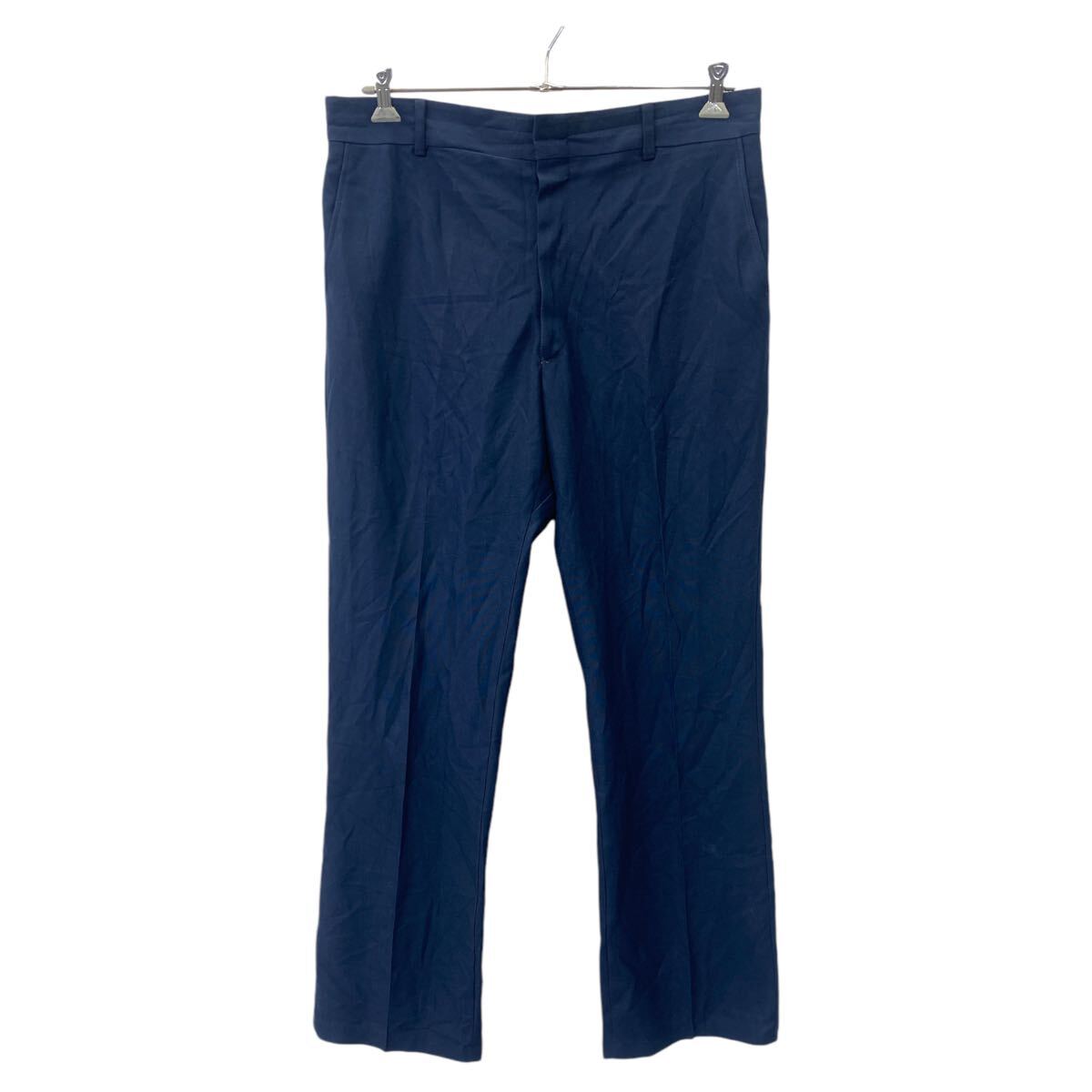 【中古】【古着】 HABAND OF PATERSON スラックス W38相当 ビッグサイズ タロンジッパー ネイビー系 古着卸 アメリカ仕入 2410-149