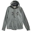 【中古】【古着】 UNDER ARMOUR ロゴ スウェット パーカー アンダーアーマー M 程 キッズ グレー プルオーバー 裏起毛 古着卸 アメリカ仕入 a610-5704