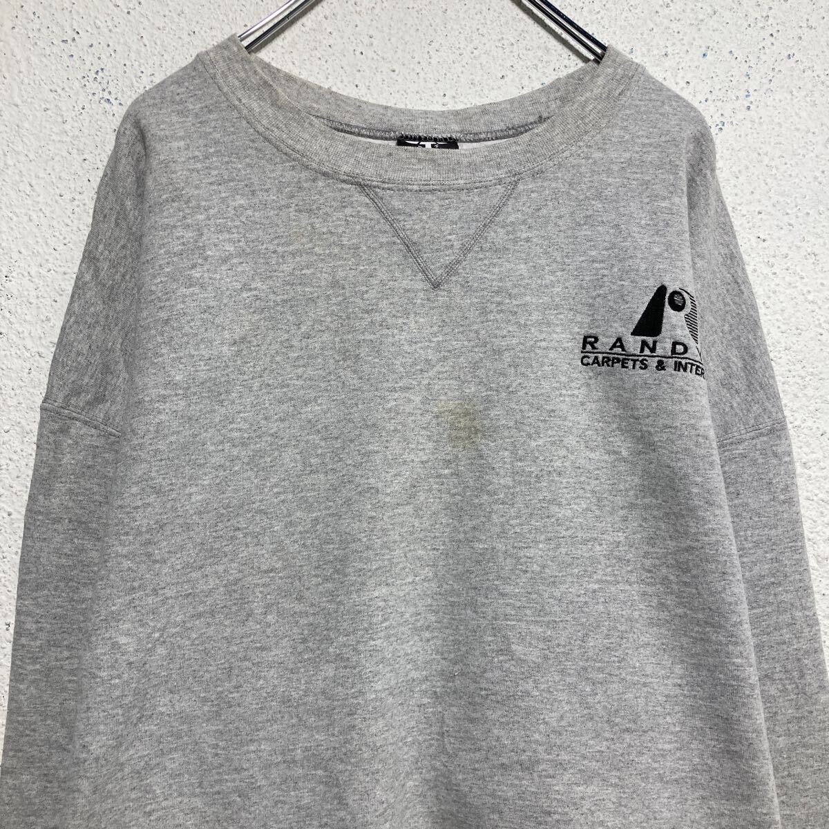 【中古】【古着】 Hanes プリント スウェット トレーナー ヘインズ 2XL グレー ビッグサイズ 刺繍 BEFFY 古着卸 アメリカ仕入 a610-5784