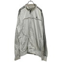【中古】【古着】 adidas ジップアップ トラックジャケット XL ホワイト アディダス ビッグサイズ スポーツウェア ジャージ 古着卸 アメリカ仕入 a6...