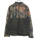 【中古】【古着】 FIELD & STREAM プリント ジャージ プルオーバー L ブラウン リアルツリー ハーフジップ ハイネック 古着卸 アメリカ仕入 a...