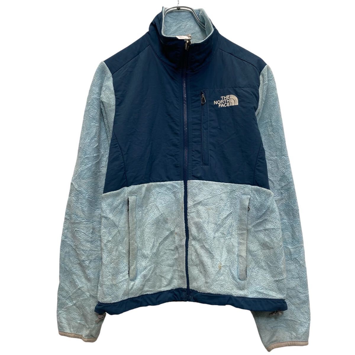 【中古】【古着】 The north face フリース ジャケット ザノースフェイス レディース XS ライトブルー フルジップ アウトドア 古着卸 アメリカ仕入 a610-6234