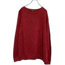 【中古】【古着】 L.L.Bean コットンニット セーター レディース L レッド エルエルビーン 古着卸 アメリカ仕入 a610-6459
