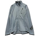 【中古】【古着】 adidas ロゴ ジャージ アディダス L ライトブルー フルジップ ラグラン ポケット付き 古着卸 アメリカ仕入 a610-6572