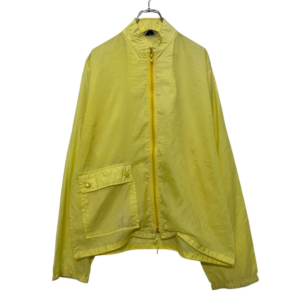 【中古】【古着】 Kmart ナイロン ジャケット ケーマート M イエロー フルジップ ポケット付き 古着卸 アメリカ仕入 a610-6658