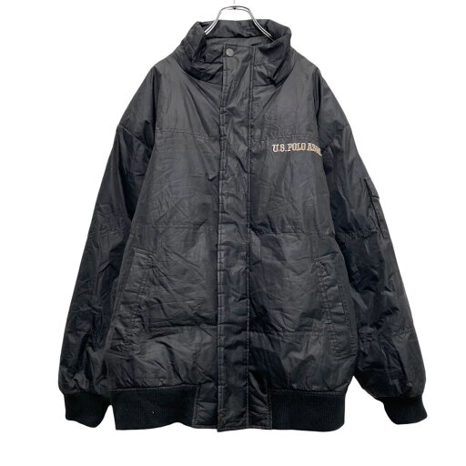 【中古】【古着】 U.S.POLO ASSN. ナイロン ジャケット ユーエスポロアサン M ブラック ダウン 中綿 防寒 フルジップ 古着卸 アメリカ仕入 a610-7051 【中古】【古着】 U.S.POLO ASSN. ナイロン ジャケット ユーエスポロアサン M ブラック ダウン 中綿 防寒 フルジップ 古着卸 アメリカ仕入 a610-7051