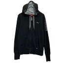 【中古】【古着】 PUMA ロゴ ジャージ プーマ M キッズ 140〜 ブラック フルジップ ポケット付き スポーティー 古着卸 アメリカ仕入 a610-7151(4)