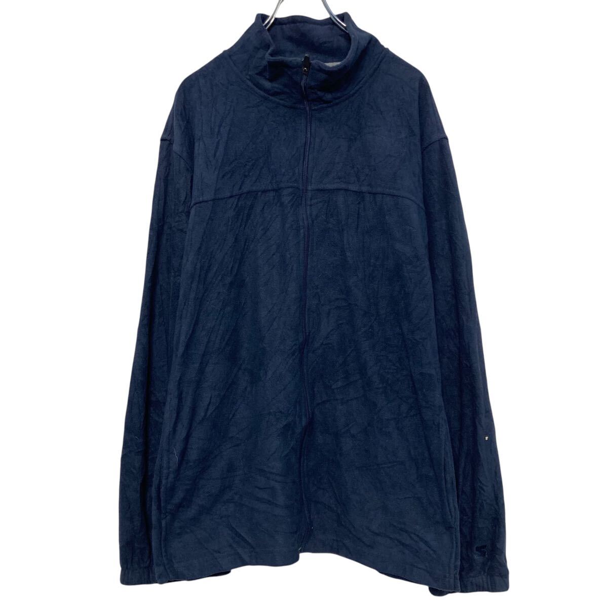 【中古】【古着】 STARTER フリース ジャケット スターター 2XL ネイビー フルジップ ビッグサイズ 古着卸 アメリカ仕入 a610-7394