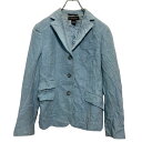 【中古】【古着】 Brooks Brothers ウール アンゴラ混紡 テーラードジャケット レディース S ライトブルー イタリア製 古着卸 アメリカ仕入 a610-7408