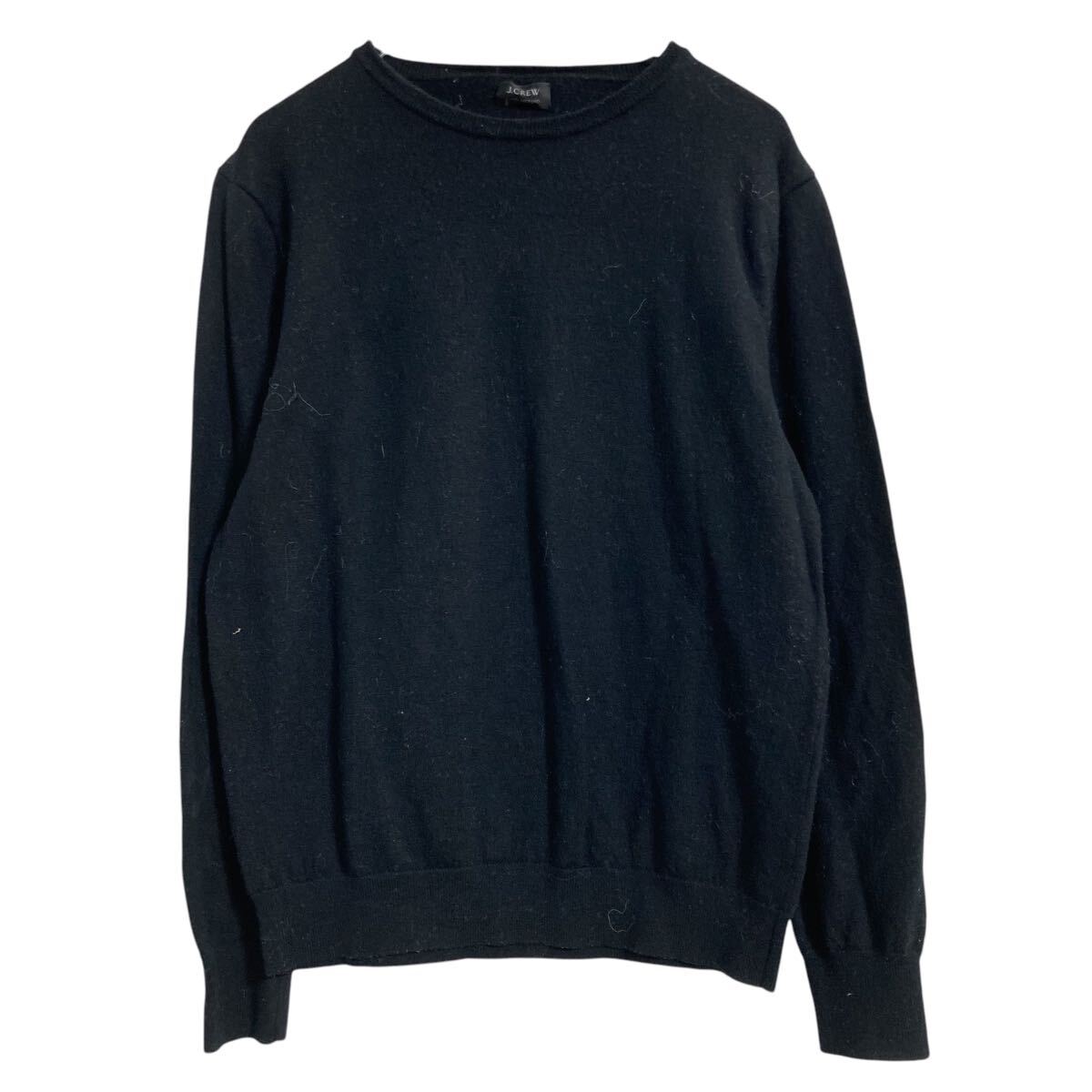 【中古】【古着】 J.CREW ウール ニット セーター S～ ブラック ジェイクルー シンプル 古着卸 アメリカ仕入 a610-7437