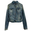 【中古】【古着】 DENIM RULES BY TRF デニムジャケット レディース M ブルー Gジャン 古着卸 アメリカ仕入 a610-7441