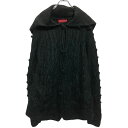 【中古】【古着】 ADDA アクリル モヘア混紡 ニット セーター カーディガン レディース L ブラック 古着卸 アメリカ仕入 a610-7549