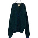 【中古】【古着】 RIVER BRAND ウールニット セーター カーディガン L モスグリーン ブルー 古着卸 アメリカ仕入 a610-7560
