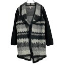【中古】【古着】 LAURA ASHLEY ニット セーター カーディガン レディース XL グレー ブラック ローラアシュレイ ボタンレス 古着卸 アメリカ仕入 a610-7562
