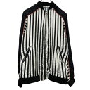 【中古】【古着】 Stradivarius ジャケット S ブラック ホワイト ボーダー レディース ブルゾン フルジップ ライトアウター 古着卸 アメリカ仕入 a610-7662(4)