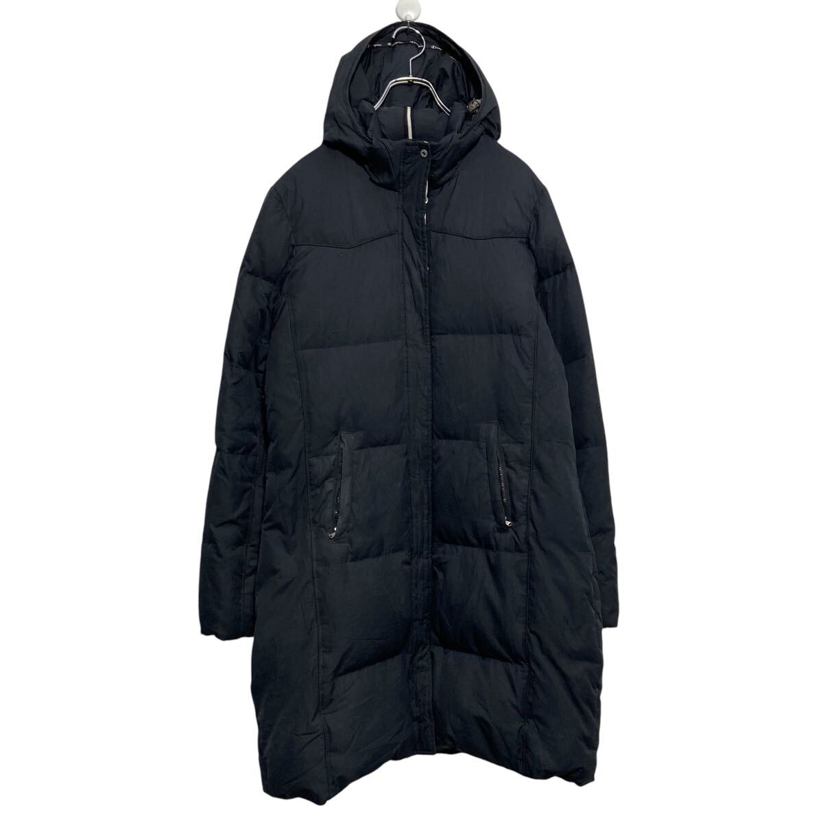 Rakuten - 【中古】【古着】 champion ナイロン コート チャンピオン L ブラック ロング フルジップ スナップボタン 防寒 古着卸 アメリカ仕入 a610-7671