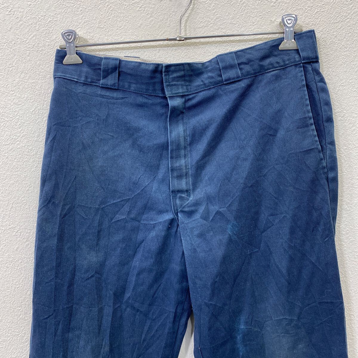 【中古】【古着】 Dickies ワークパンツ チノパンツ W34 ディッキーズ ネイビー 系 古着卸 アメリカ仕入 2410-421