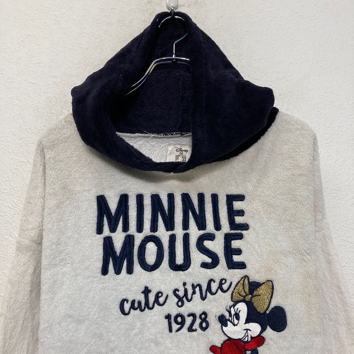 【中古】【古着】 Disney キャラクタースウェット パーカー ディズニー M ホワイト...