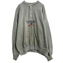 【中古】【古着】 TOMMY HILFIGER ロゴスウェット トレーナー トミーヒルフィガー レディース XL グレー ビッグサイズ 古着卸 アメリカ仕入 a610-7730
