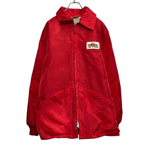 【中古】【古着】 Birdie ナイロン ジャケット M レッド 裏起毛 防寒 フルジップ 古着卸 アメリカ仕入 a610-7775 【中古】【古着】 Birdie ナイロン ジャケット M レッド 裏起毛 防寒 フルジップ 古着卸 アメリカ仕入 a610-7775