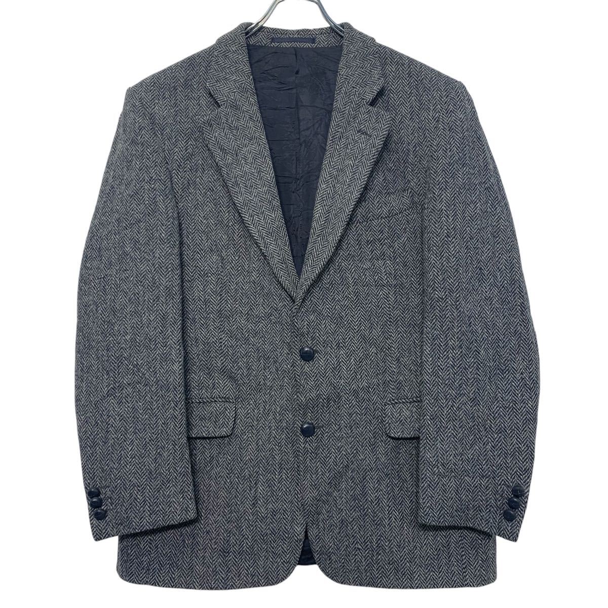 Tailored Jacket - 【中古】【古着】 テーラードジャケット L 程 グレー ボタン ポケット付き 秋冬 アウター 古着卸 アメリカ仕入 a610-7957